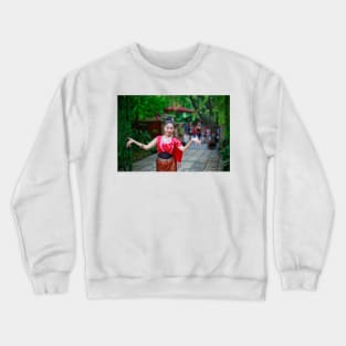 Thai traditional dancer Crewneck Sweatshirt